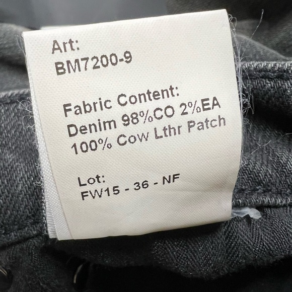 NWT R13 Skate Distressed Jeans Shredded Black 24 - Picture 13 of 13